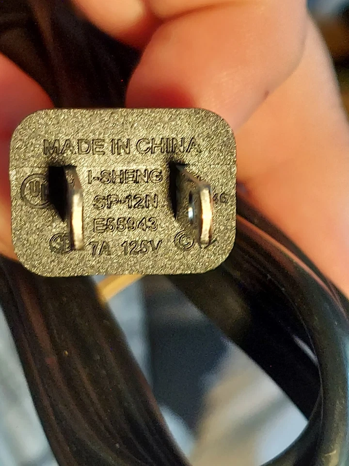 Lot 50 US Standard 2 Prong Pin 5' AC Power Cable Cord Charge Adapter PS1 PS2 PS3 - Image 3 of 4