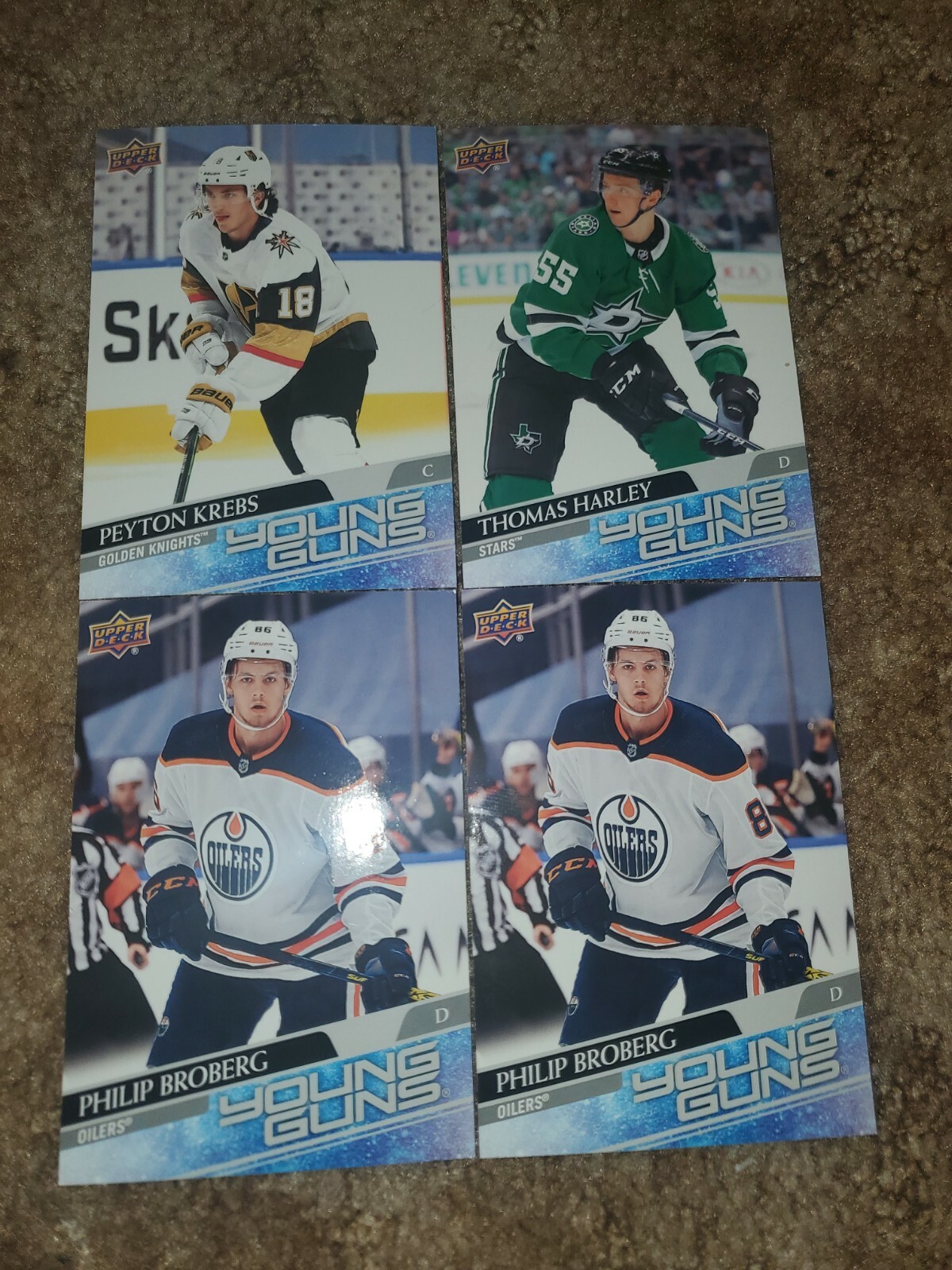 20/21 UD Series 1 Jumbo Young Guns Rookie Philip Broberg #204