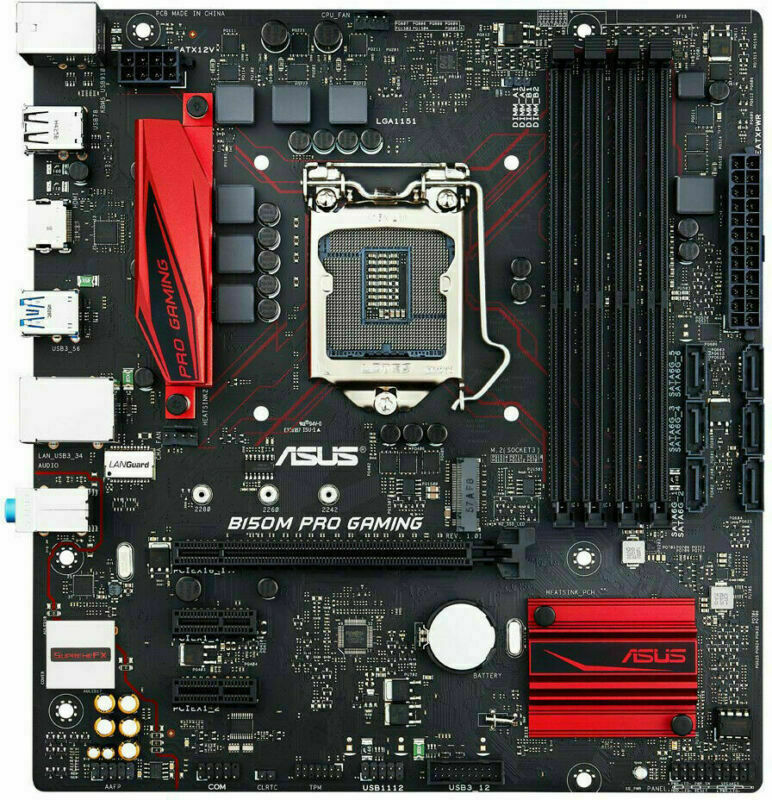 ASUS B150M Pro Gaming Motherboard Intel B150 LGA 1151 DDR4 Micro ATX with M.2 and USB 2.0-image