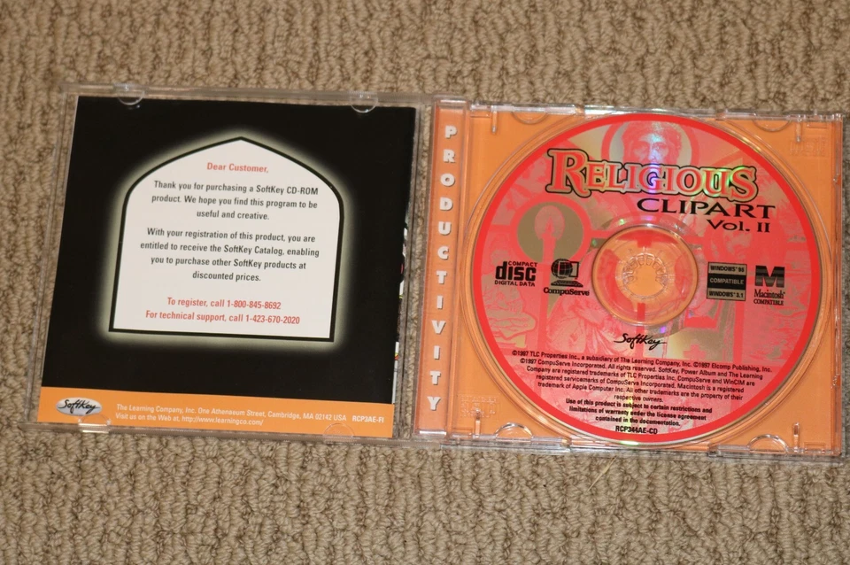 Religious Clip Art Vol II  Mac CD ROM  Windows 3.1 /95 and Macintosh - Image 2 of 3