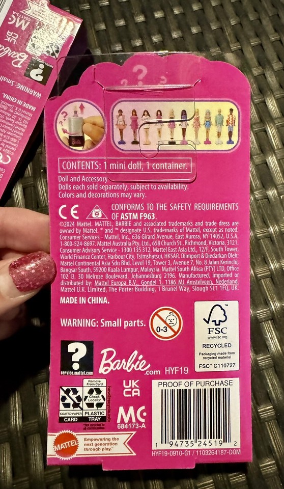 barbie-mini-barbieland-pink-red-lipstick-1-5-set-4-mystery-dolls-new