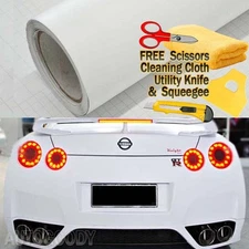 24" x 60" Matte Flat White Vinyl Film Wrap Sticker Decal Bubble Free Air Release