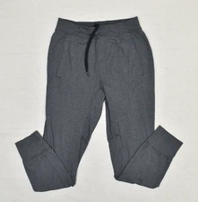 Lululemon Men's Jogger Sweatpants Drawstring Polyester Gray Size S Solid