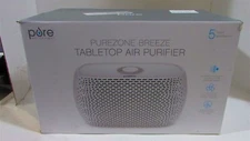 Pure Enrichment PureZone Breeze Tabletop 2-in-1 Air Purifier - True HEPA Filter