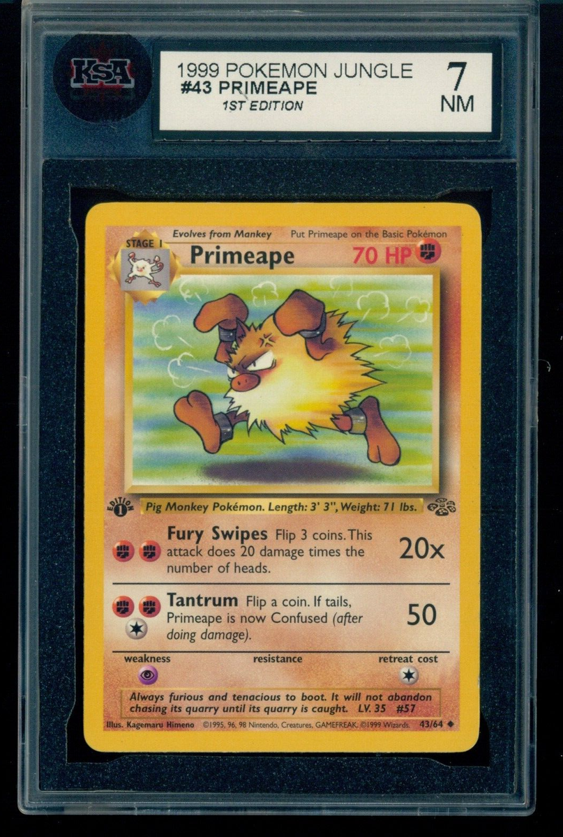 1999 Pokemon Jungle 1st Edition #43/64 Primeape KSA 7 NM | eBay