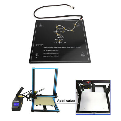 330x330x3mm 3D Drucker Beheiztes Bett Alu für CR-10 CR-10S 3D Drucker & Kabel