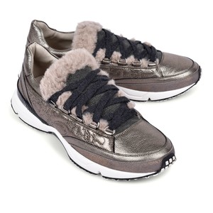 brunello cucinelli lined sneakers fur eu leather