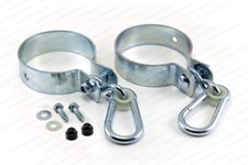 2x Schaukelhaken für Rundholz Ø 10 cm Schaukelschelle rund + Karabiner-Haken
