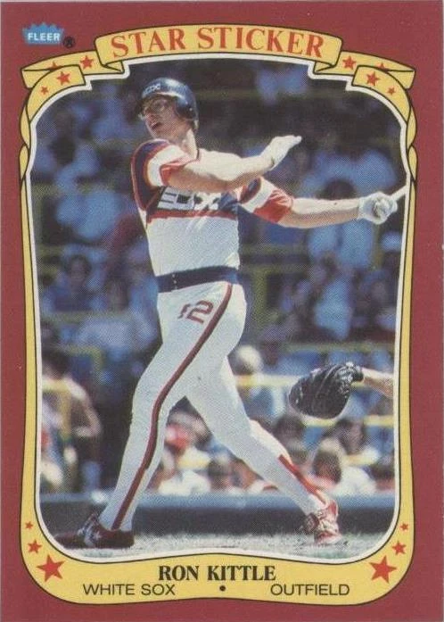 1986 Fleer Star Stickers - Ron Kittle #68