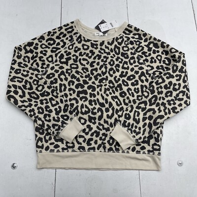 Grayson Threads Beige Leopard Print Long Sleeve Pullover - Main Image