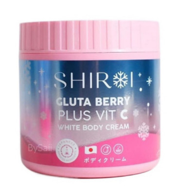 SHIROI Gluta Berry Body Cream Plus Vit C Nourishes Whitening Skin Strech Mark
