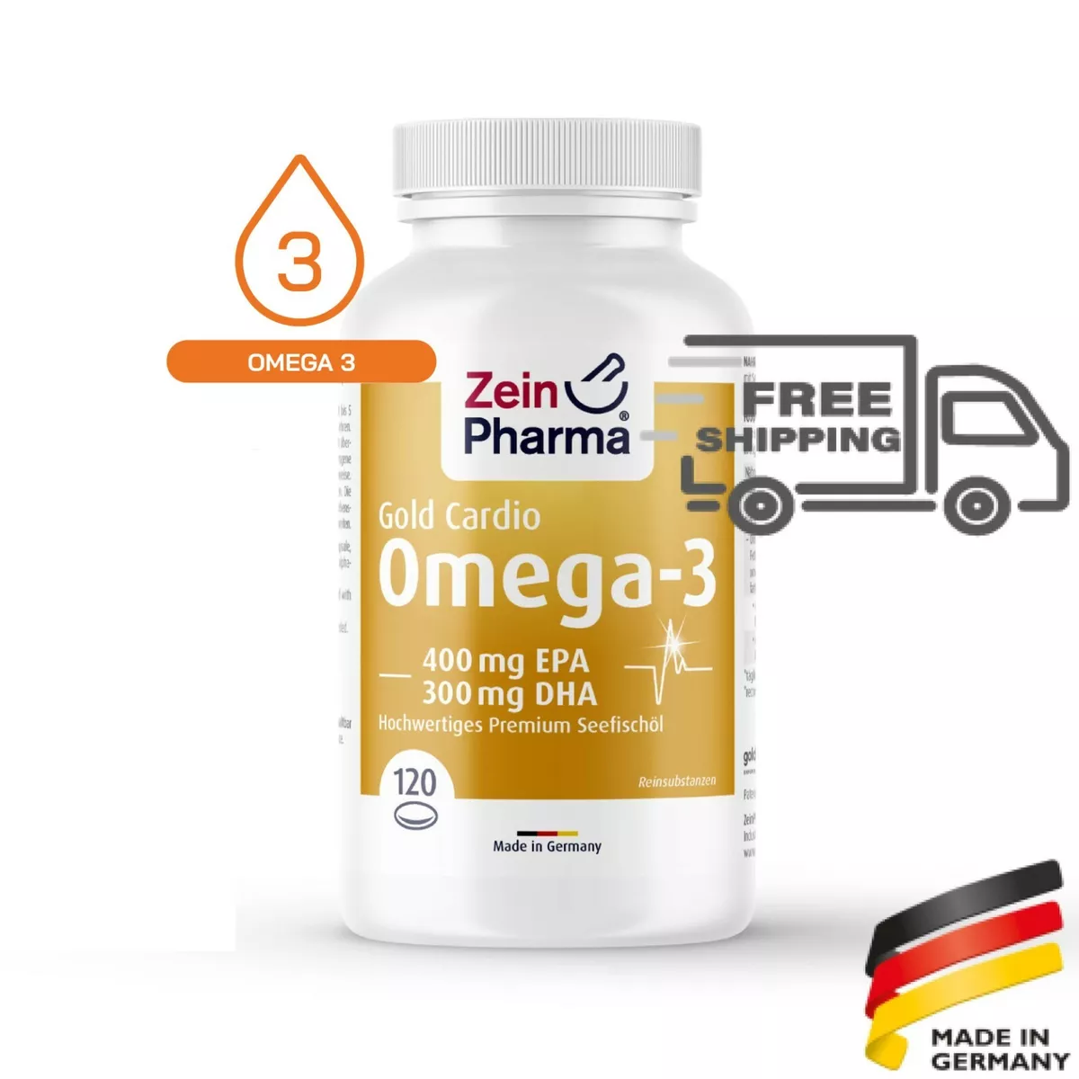Omega 3 Gold Cardio Edition 120 Capsules 400 EPA 300 DHA