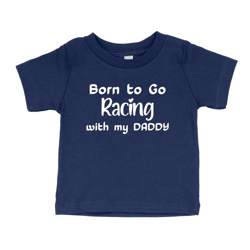 Toddler Kids Youth T-shirt Funny Racing Shirt Born to Go Racing with my Daddy - Picture 15 of 15