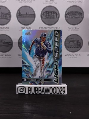 2025 Topps Chrome Cosmic #LS-24 Chandler Simpson Light Speed