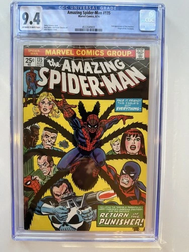 Amazing Spider-Man #135 - Marvel Comics 1974 CGC 9.4 2nd appearance PUNISHER