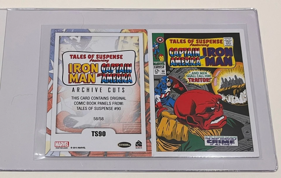 MARVEL COMIC CUT - 2015 - AVENGERS: SA - TS90 - 58/58 - TALES SUSPENSE - TS #90 - Image 4 of 4