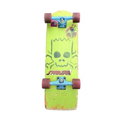 Santa Cruz Bart Simpson Cruiser Skateboard The Simpsons W/ Decals
