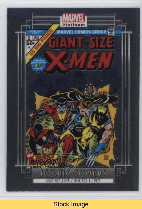 2023 Upper Deck Marvel Platinum Iconic Covers Giant Size X-Men #1 READ 0n72