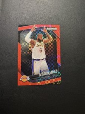 2024-25 Panini Prizm Black Pulsar Prizm LeBron James #52  /75 Red Checker 🔴⚫️￼
