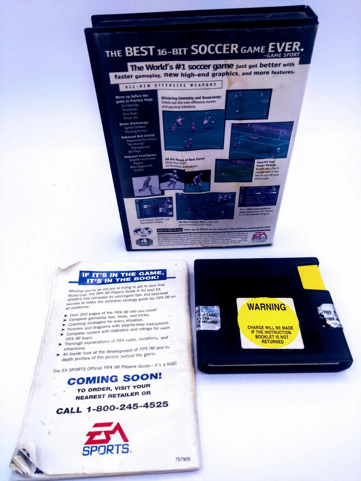 FIFA Soccer 96 (Sega Genesis, 1995) Manual - Image 2 of 2