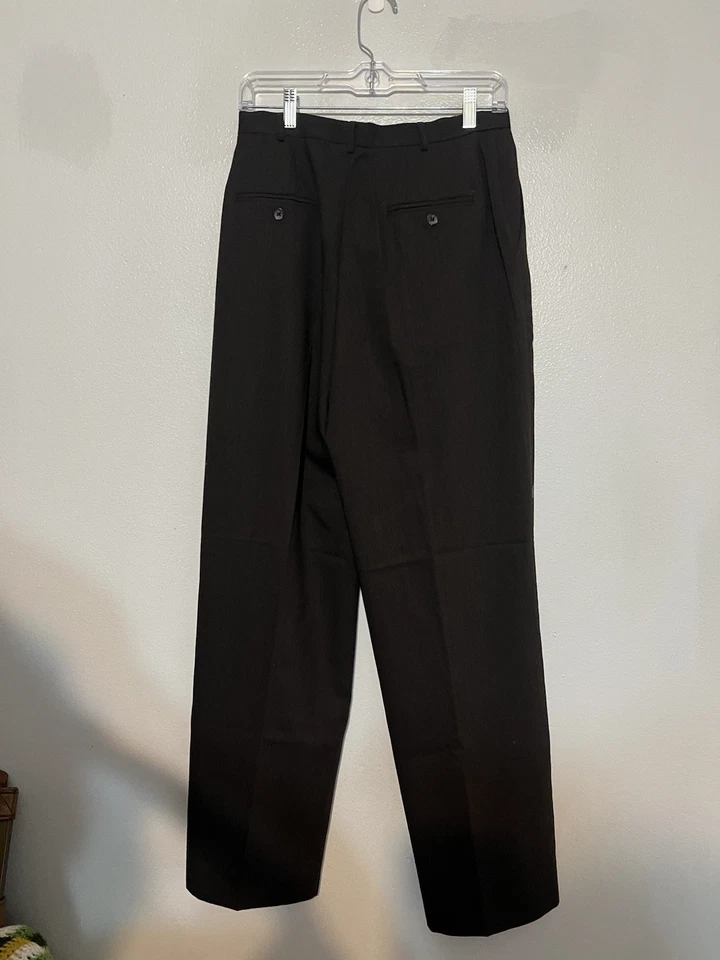 Pantalones Barry Bricken para mujer Mark Shale talla 8 negros rectos estilo empresarial Foto 2 de 3