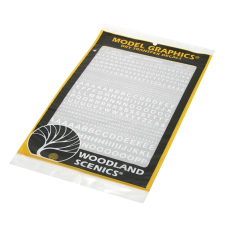 Woodland Scenics MG723 Dry Transfer Decals – Rote Gothic-Buchstaben Für Modellbau, 1/16-5/16 Zoll