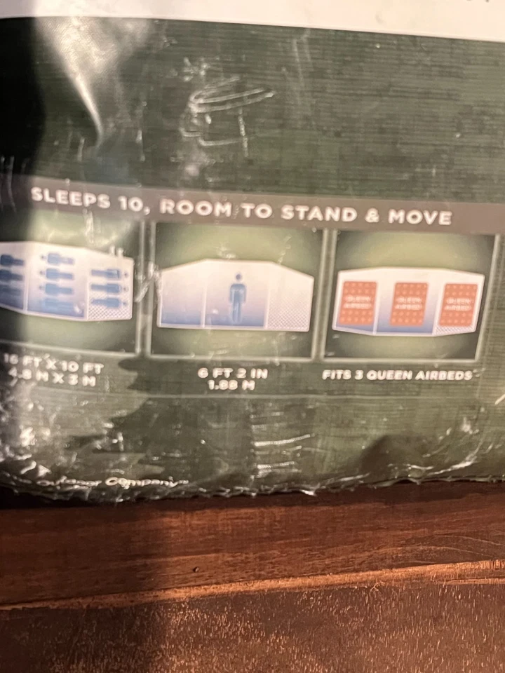 Coleman WeatherMaster 10 Person Tent Used In Carrying Bag - Image 4 of 4