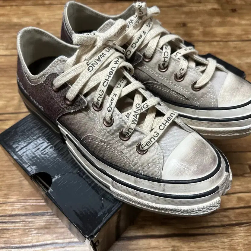 Feng Chen Wang Converse Grey Sneakers 255 Unique Design thumbnail 3