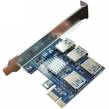 PCIe 1 to 4 PCI express 16X slots Riser Card PCI-E 1X to External 4 PCI-e Slot