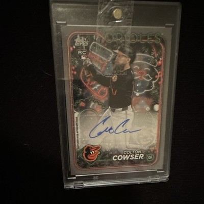 Topps 2024 Holiday Mega Box Autographs Colton Cowser RC Auto Glitter /25