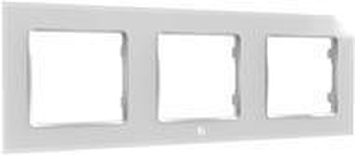 Cornice Tripla Design Moderno - Placca Interruttori 3 Moduli Elegante