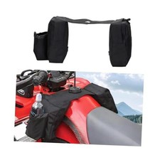ATV Tank Top Bag, Water-Resistant Cooler Motorcycle Storage Saddle Bag Black