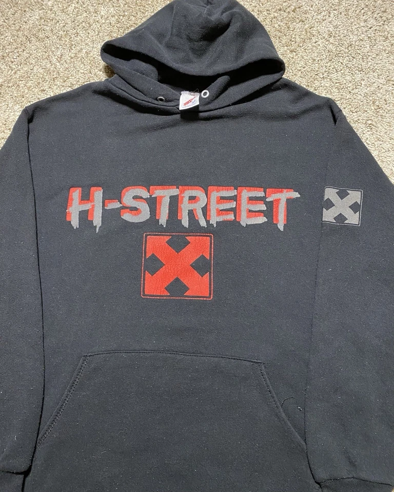 Sudadera con Capucha Thrasher Zorlac Grande Patineta H De Colección Años 80 H-Street Skateboards Foto 2 de 4