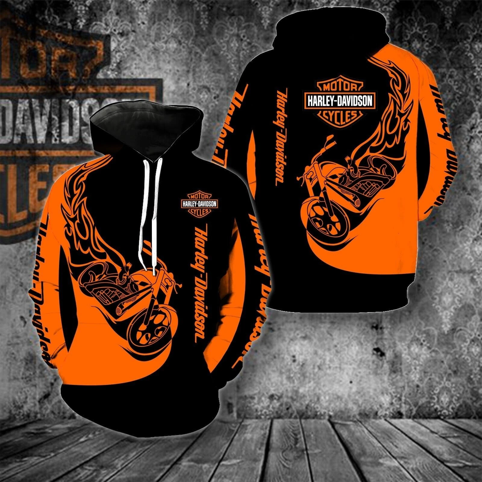 Hot Trend Haarleyy Davidson 3D Hoodie Unisex