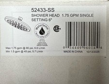Delta 52433-SS Universal Showering Components 1.75 GPM Rain Shower Head