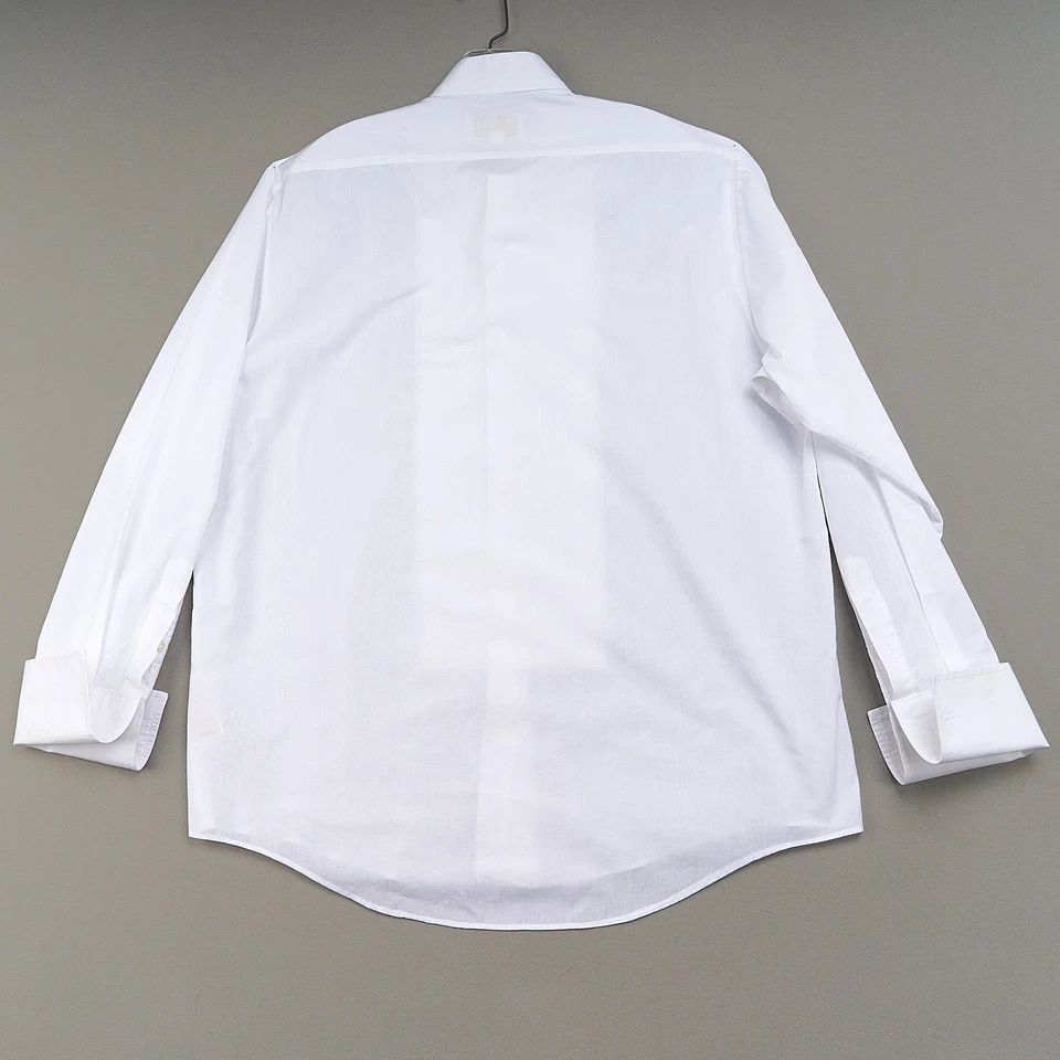 Camisa Esmoquin Bill Blass Popelina Blanca De Colección Para Hombre’s 17 34/35 Ropa Formal de Noche Foto 3 de 4