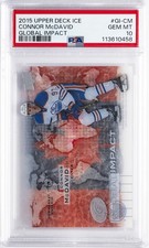 2015 UD ICE GLOBAL IMPACT #GI-CM CONNOR MCDAVID PSA 10