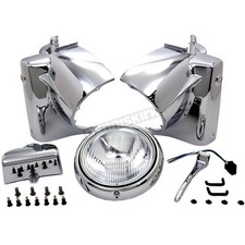 V-Twin Manufacturing Chrome Headlamp Cowl Assembly - 24-0355