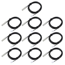 10 Pcs 50K 39 Inch 3950 Copper Temperature Sensor Probe with Terminal