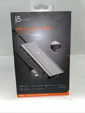 New J5 Create USB-C Dual 4K HDMI Mini Docking Station JCD398 New!
