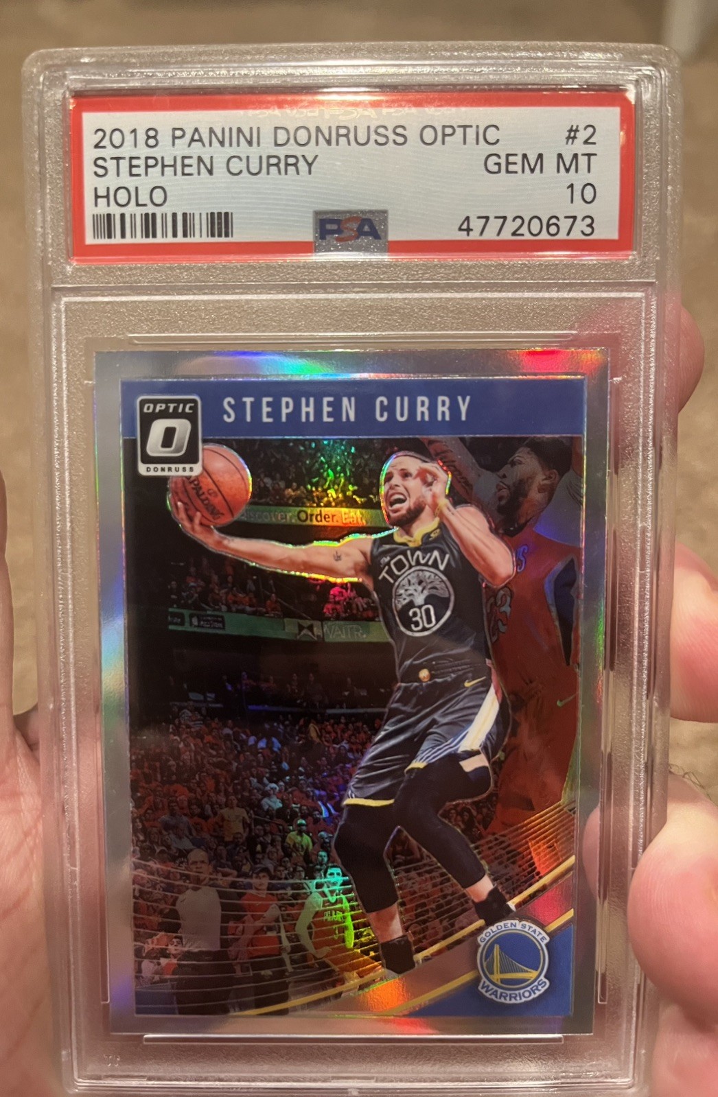 2018 Stephen Curry PSA 10 Donruss Optic Holo #2 🔥🔥