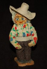 VINTAGE Doll Folk Art Johnnie Corncob Mariette Bate Made in Branson Missouri USA