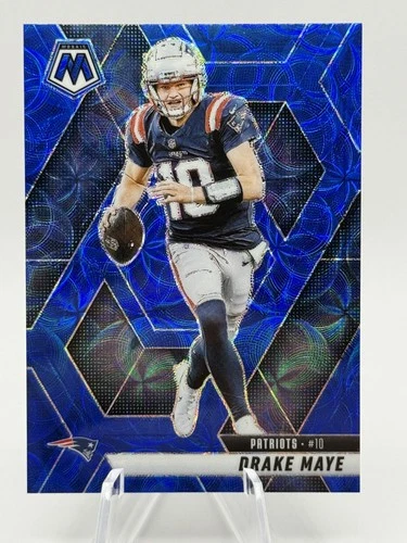 New Listing2025 Panini Mosaic - Drake Maye #28 Blue Scope Prizm