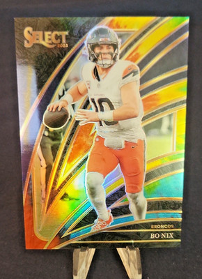 2025 Panini Select - Club Level Bo Nix #211 Tie-Dye Prizm 22/25