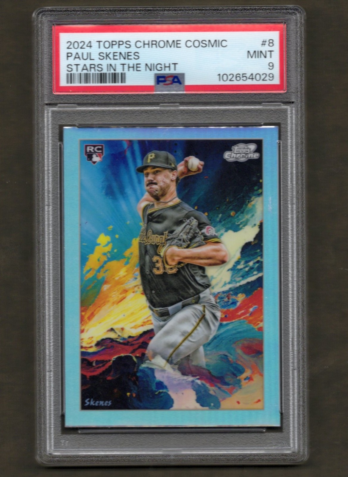 2024 Topps Chrome Cosmic Paul Skenes RC Stars in the Night MINT PSA 9 Pirates