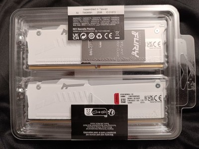 128 GB DDR5 Kingston FURY Beast 5600MT/s Kit (4x32GB) CL40 Weiß - Versiegelt OVP
