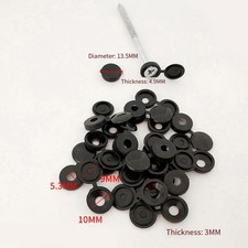 100 Piezas Cubiertas Plástico para Tornillos Clavos Tuercas Decorativas