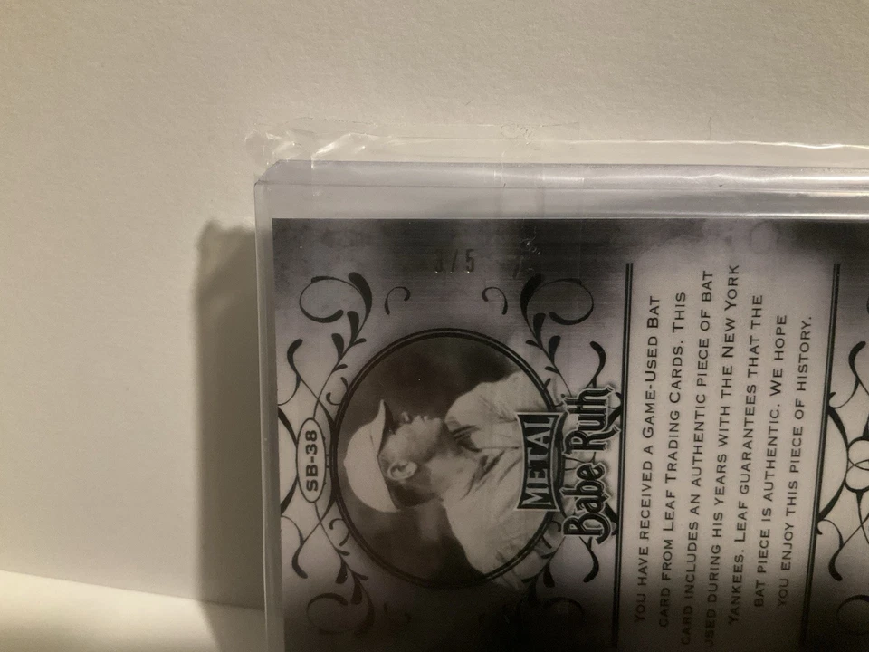 Leaf Babe Ruth #3/5 2019 Foto 3 de 3