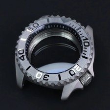 Matte Watch Case Sapphire Crystal Waterproof Dial For NH35 NH36 SKX007 28.5mm