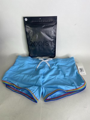 2XIST Essentials Jogger Cabo Swim Trunks Swimwear Bottoms Blue Topaz Mens Size M